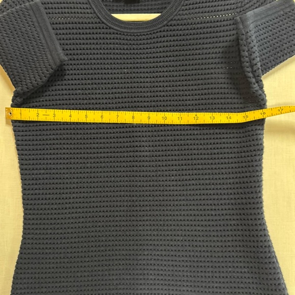 Yigal Azrouel  Navy Textured Women's Top - Picture 9 of 13